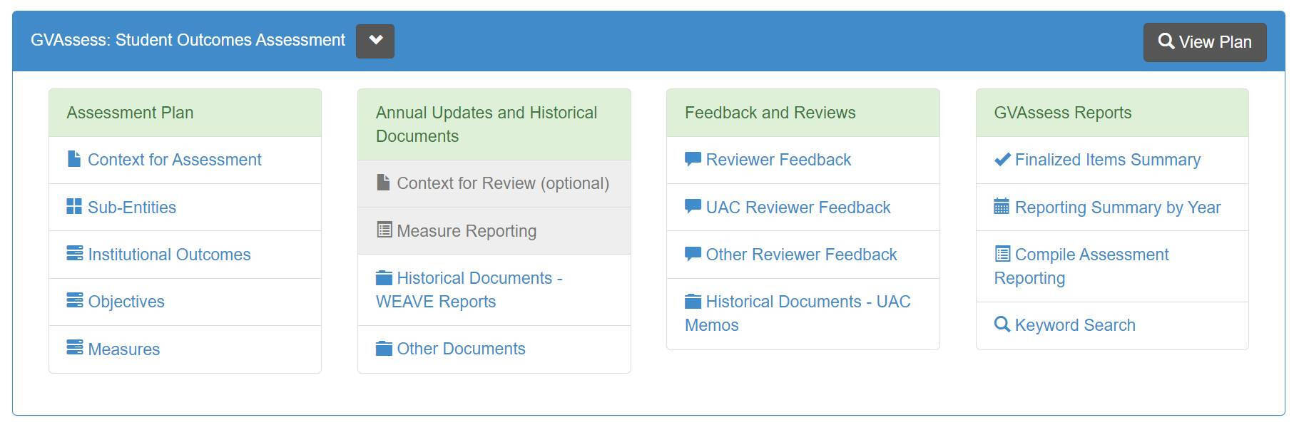 GvAssess in GVAdvance Screenshot